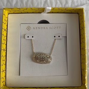 Kendra Scott Gold Filigree Necklace -Brand New